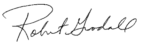 Superintendent Robert Goodall Signature